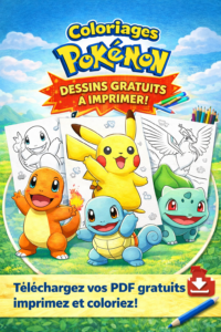 🎮 Pokémon Coloring Pages : Coloriages Gratuits à Imprimer pour Enfants