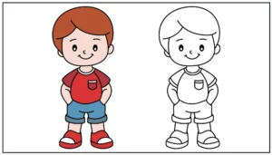 Comment dessiner un garçon ? Tutoriel étape par étape !