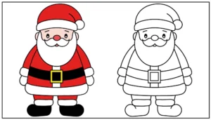 Comment dessiner le Père Noël ? Tutoriel